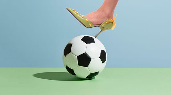 voetbalanalist en vrouw